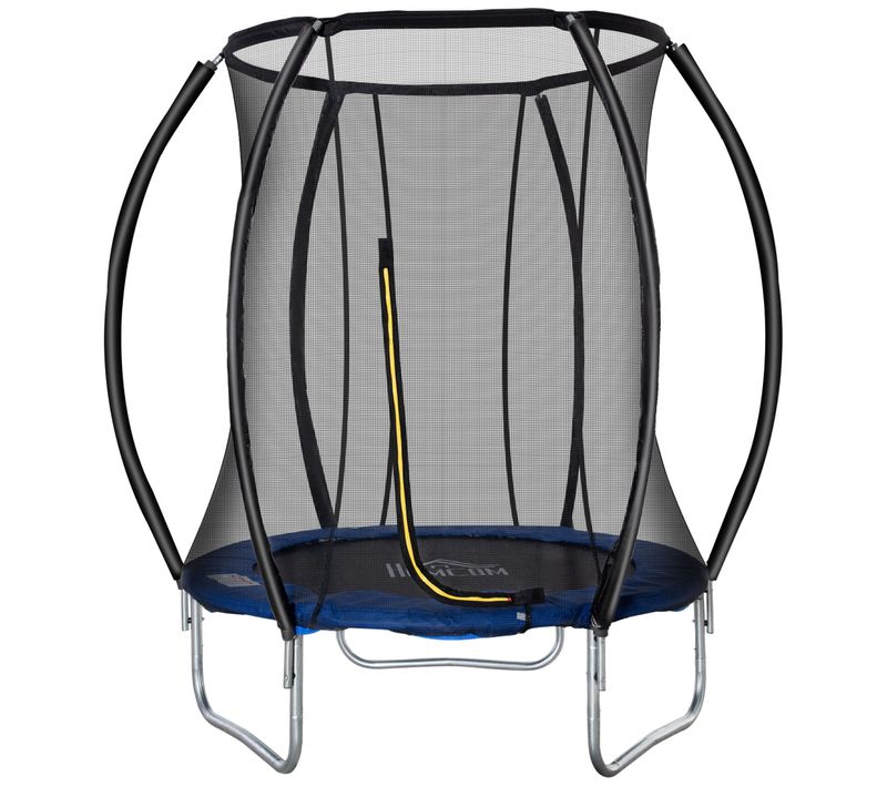 Trampoline Enfant Ø 2,25 M 6 Poteaux Accessoires Inclus Bleu