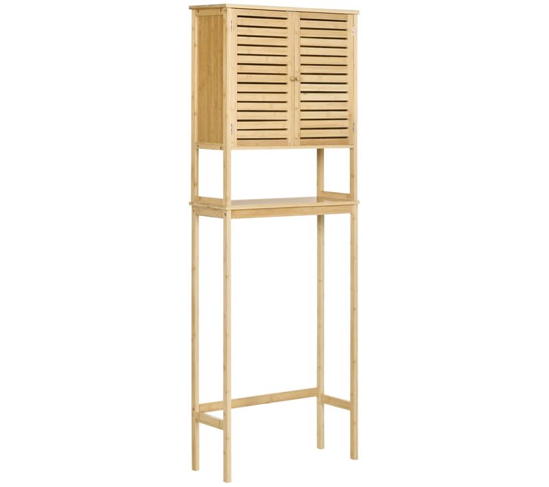 Meuble WC Dessus De Toilettes Style Cosy - Bambou