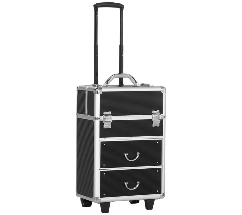 Valise Vanity Maquillage Poignée Telescopique