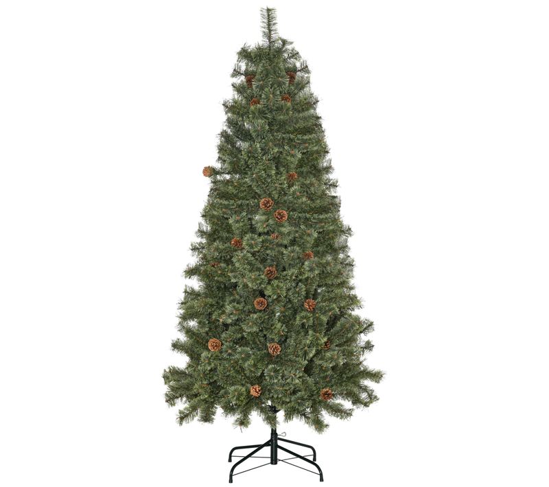 Sapin De Noël Artificiel 450 Branches 28 Pommes De Pin Inclus