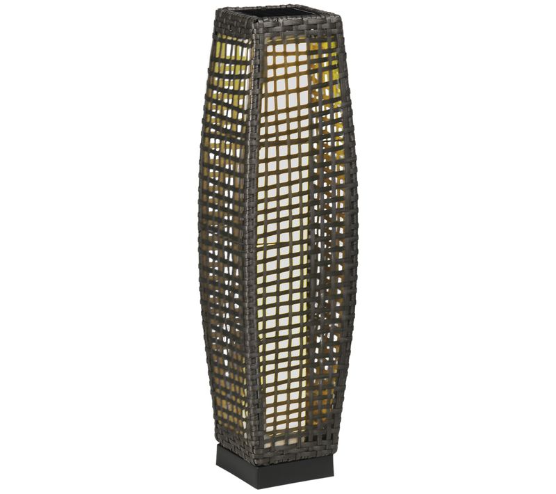 Lampadaire LED Solaire De Jardin Style Colonial Résine Filaire