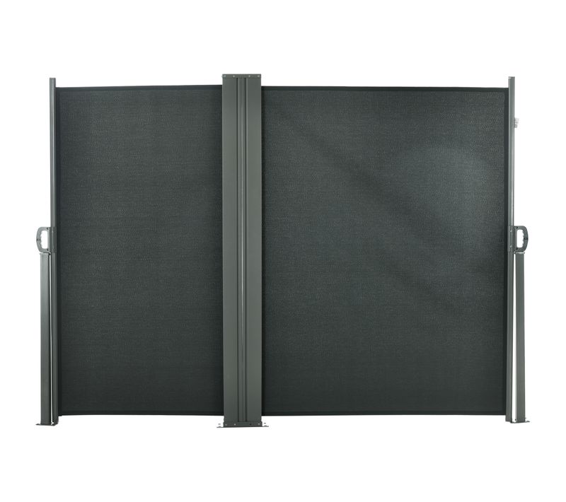 Double Store Latéral Brise-vue Rétractable Polyester Haute Densité