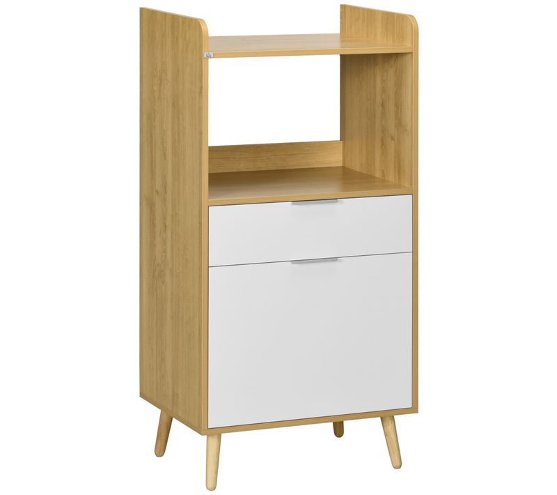 Meuble Desserte De Cuisine Micro-onde Style Scandinave