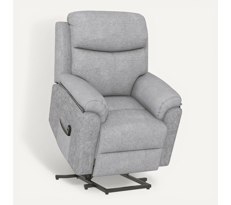 Fauteuil De Massage Releveur électrique Tissu Gris Clair