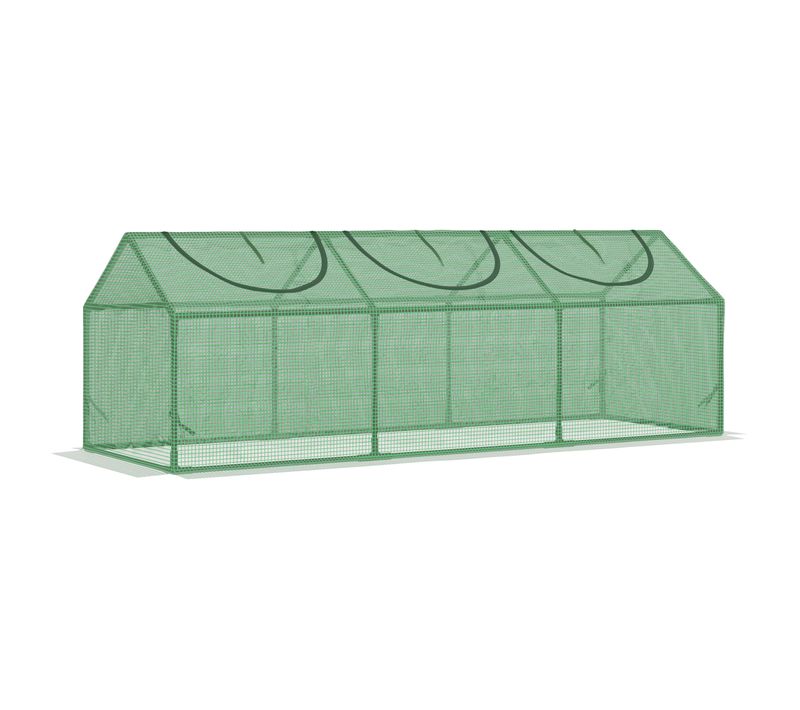 Mini Serre De Jardin 3 Fenêtres Acier Thermolaqué Pe