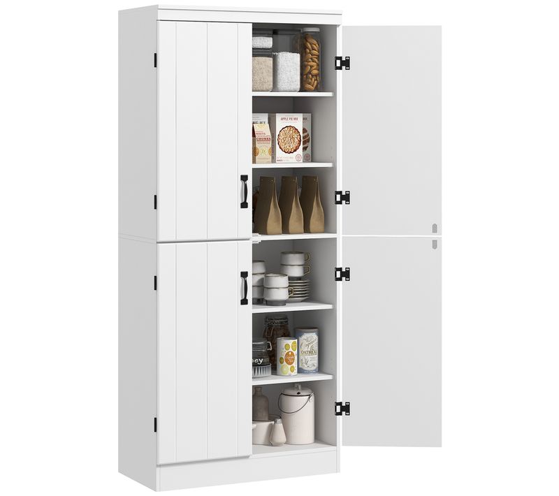 Buffet Haut Armoire De Cuisine 4 Portes Hauteur 177 Cm