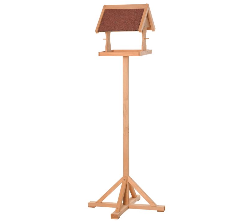 Mangeoire à Oiseaux Sur Pied H.144cm Bois Pré-huilé