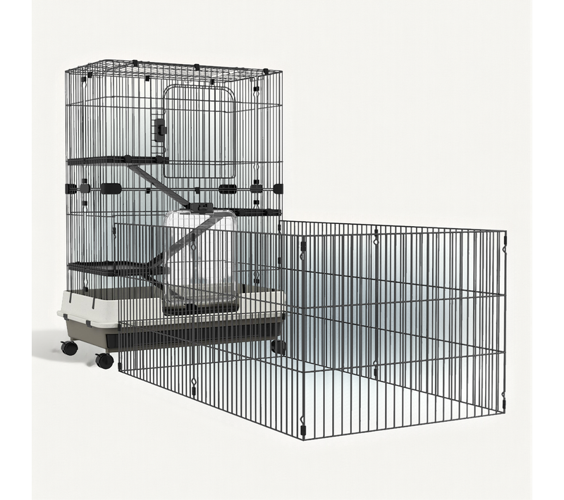 Cage Chiens XXL Sur Roulettes
