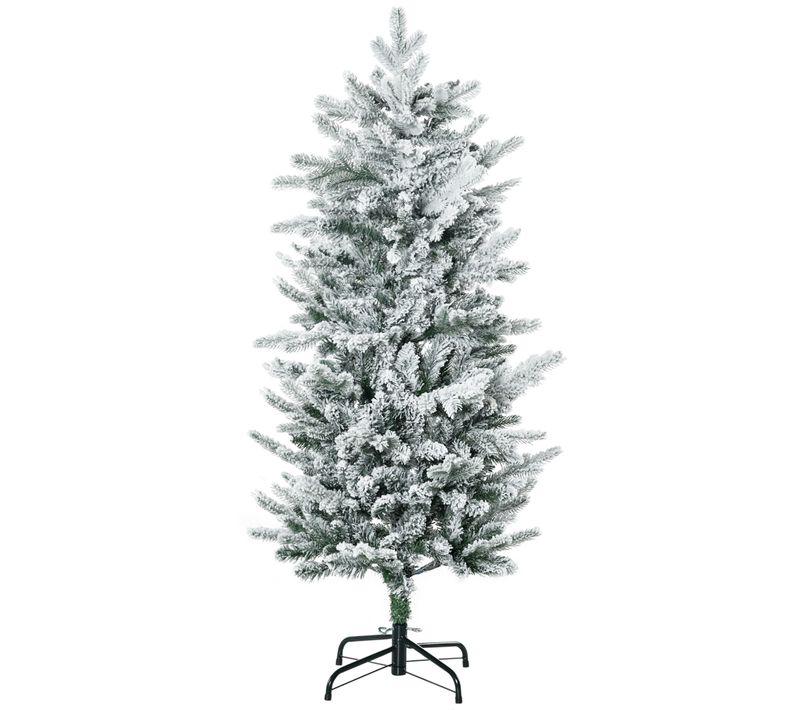 Sapin De Noël Artificiel Imitation Nordmann Enneigé H.135 Cm