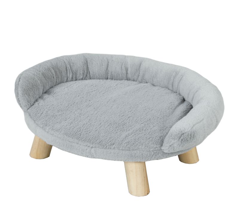 Canapé Panier Chien Ou Chat Design Scandinave Housse Amovible Gris