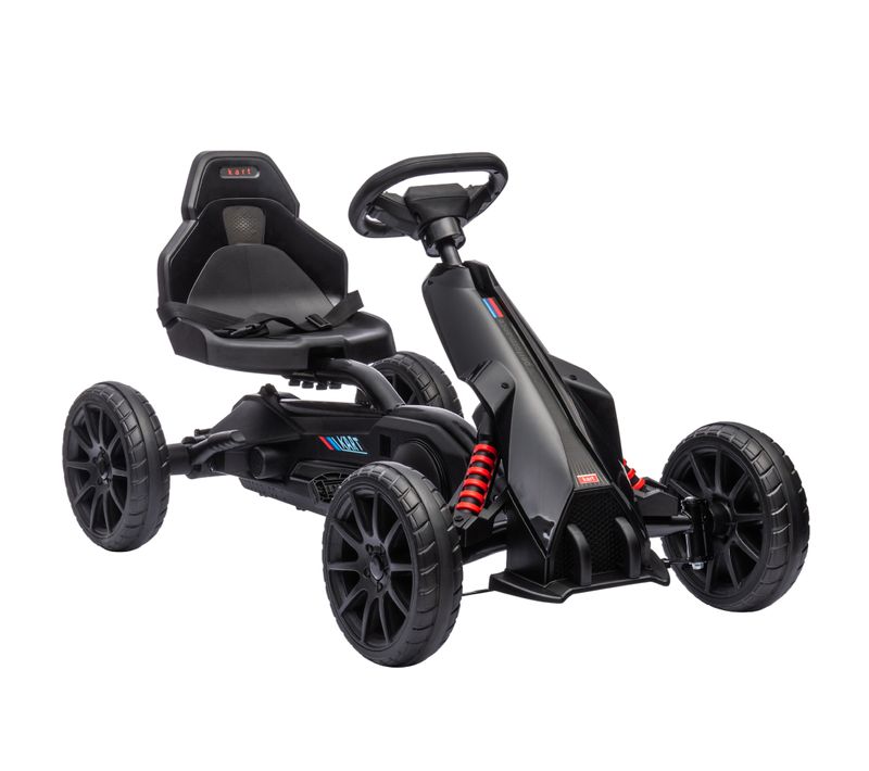 Kart à Pédales Enfant Go Kart Formule 1 Racing Réglable Avec Ceinture