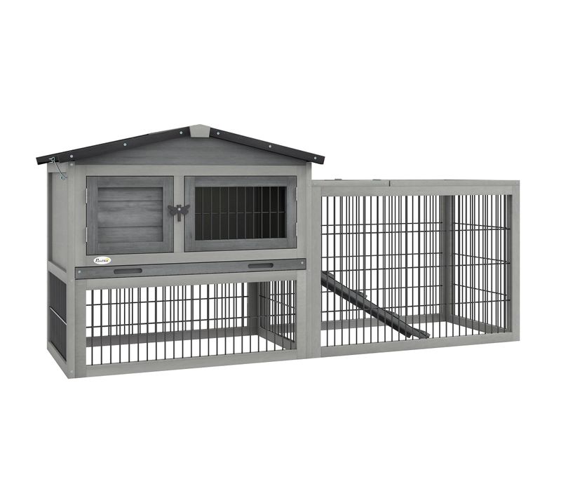 Clapier Cage à Lapins Cottage Bois Sapin