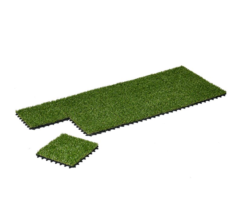 Gazon Artificiel Synthétique Set De 10 Dalles Carreaux 30 X 30 Cm