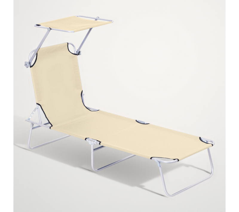 Bain De Soleil Pliable Avec Ombrelle Sunzweet