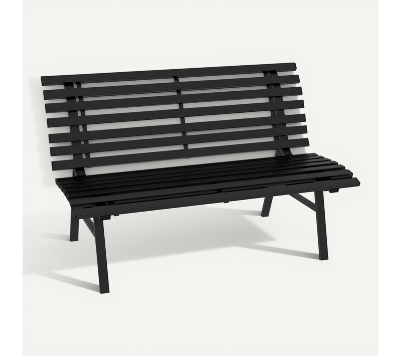 Banc De Jardin 2 Places Assise Dossier à Lattes Alu