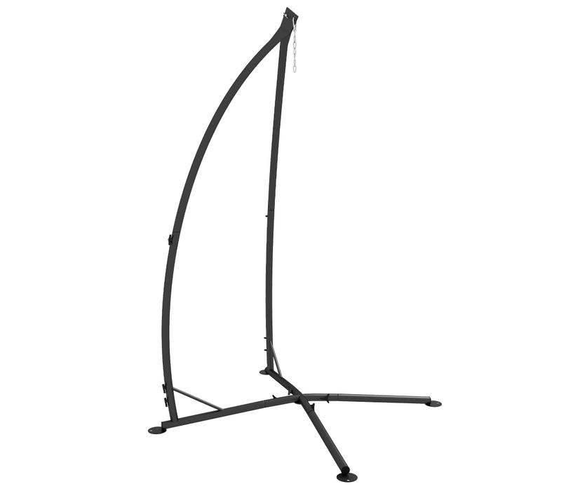 Support Fauteuil Suspendu - H. 215 Cm - Max. 130 Kg - Métal Noir