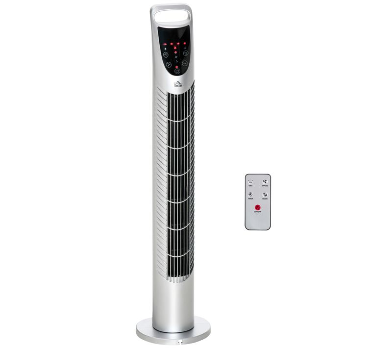 Ventilateur Colonne Tour Oscillant 40 W Avec Télécommande