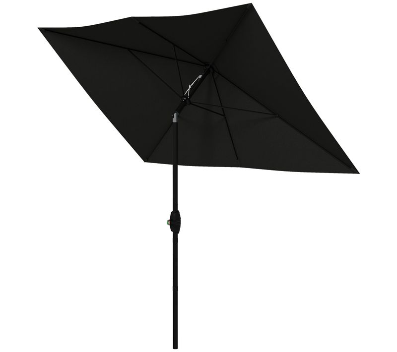 Parasol Inclinable De Jardin 3x2m Alu. Polyester Anti Uv 50+