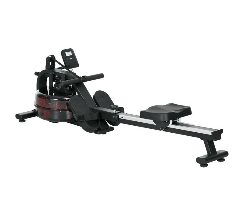 Rameur à Eau Rameur Pliable 6 Niveaux De Résistance écran LCD Multifonction Noir