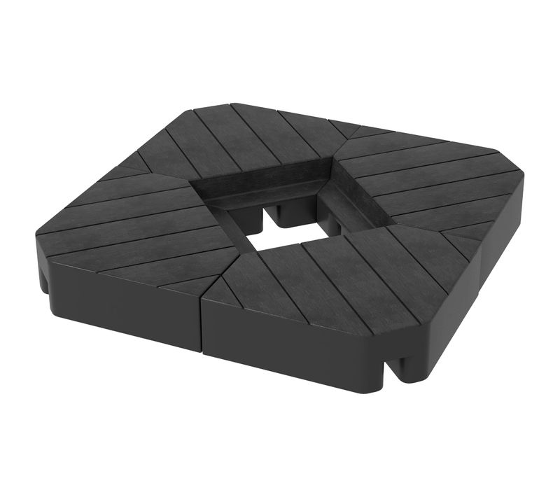 Lot De 4 Dalles De Lestage Parasol Déporté Hdpe