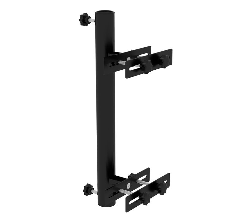 Fixation De Parasol Pour Balcon Pinces Réglables Garde-corps Métal Noir