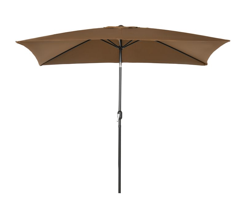 Parasol Inclinable Rectangulaire Métal Polyester