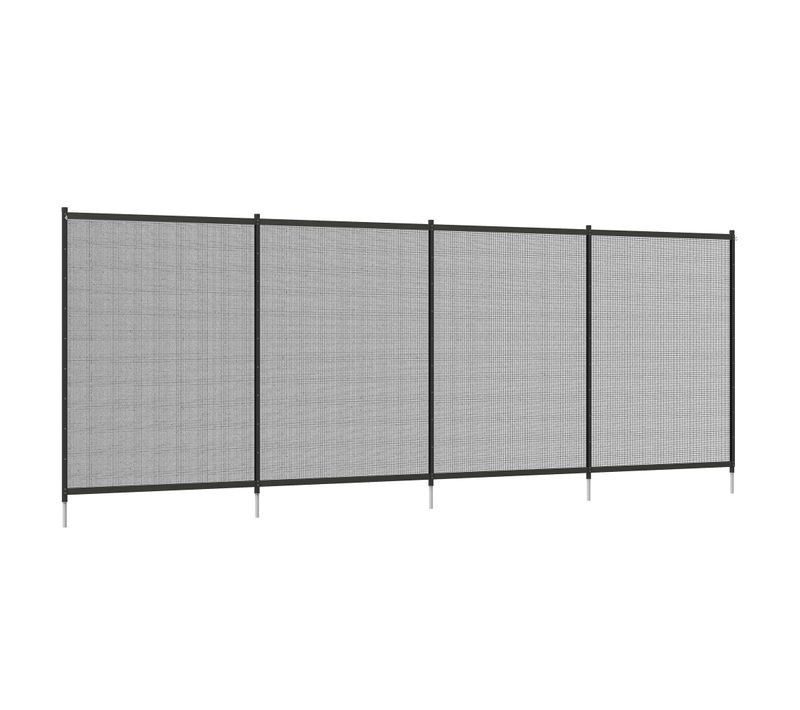 Clôture Barrière De Sécurité Pour Piscine - Lot De 4 Panneaux - Noir