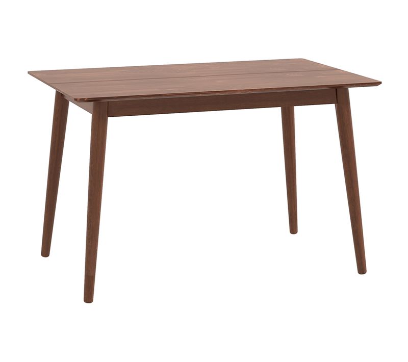 Table à Manger Design Néo-rétro - 4 Personnes - Bois Coloris Noyer