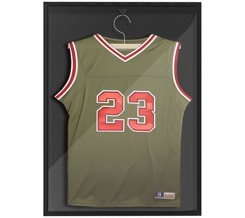 Frame Box T-frame Pour Maillot Porte Acrylique Doublure Interne Noir