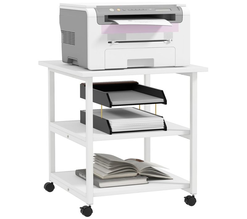 Support D'imprimante Desserte De Rangement 3 Niveaux