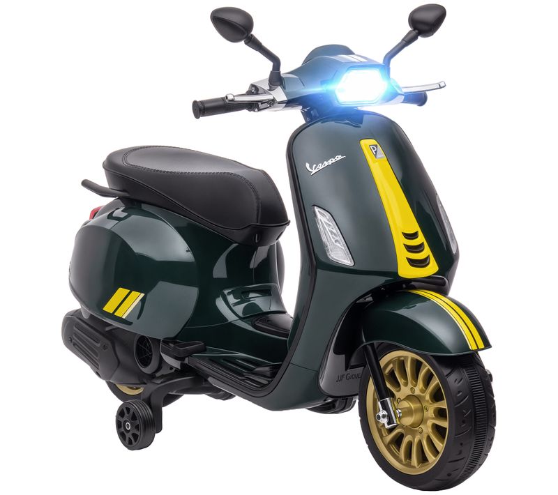 Scooter Électrique Enfant Vespa 6v - Nombreux Équipements