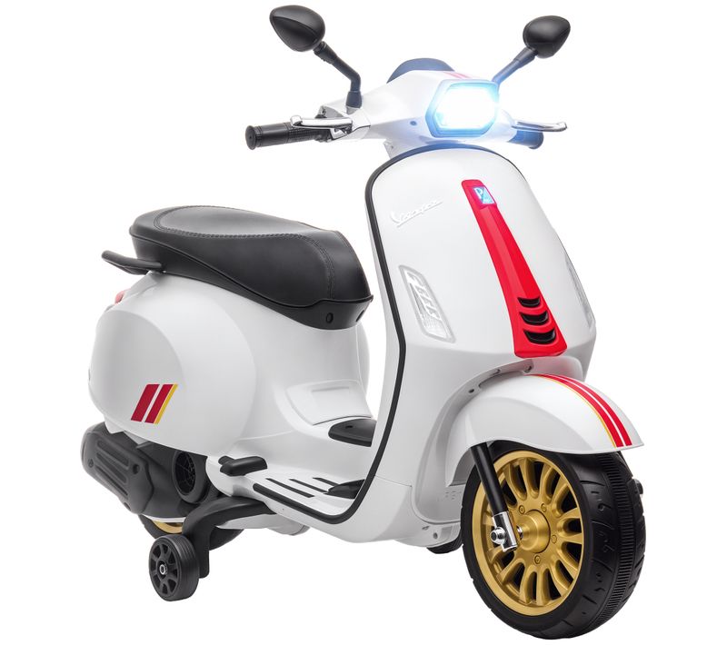 Scooter Électrique Enfant Vespa 6v - Nombreux Équipements