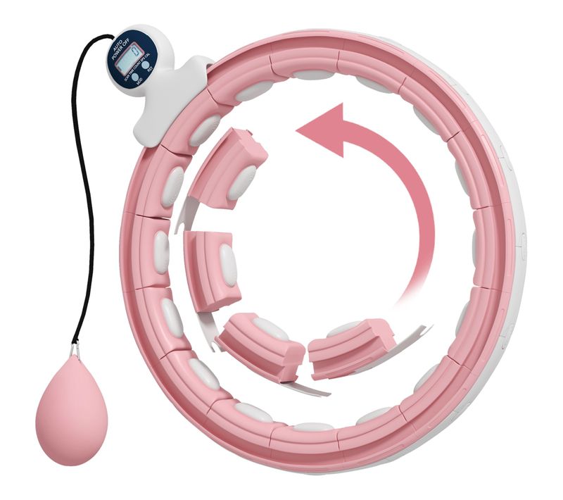 Hula Hoop Fitness Réglable Dia. 76-113 Cm - Picots Massage