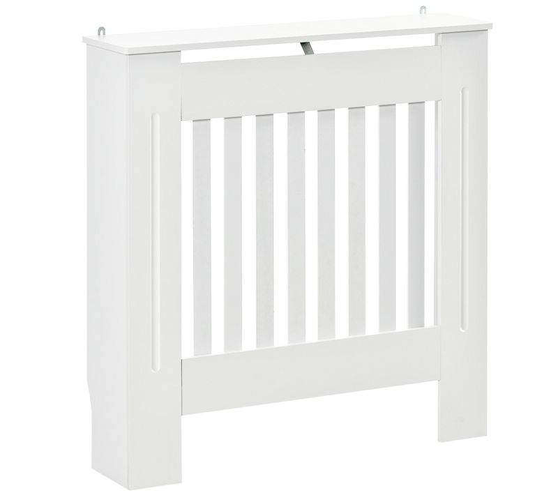 Cache-radiateur - Lattes Verticales - Dim. 78l X 19l X 81h Cm - Blanc