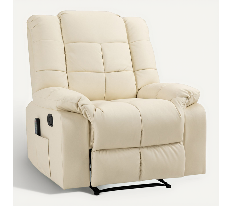 Fauteuil Luxe De Relaxation Et Massage Réglable Revêtement Pu