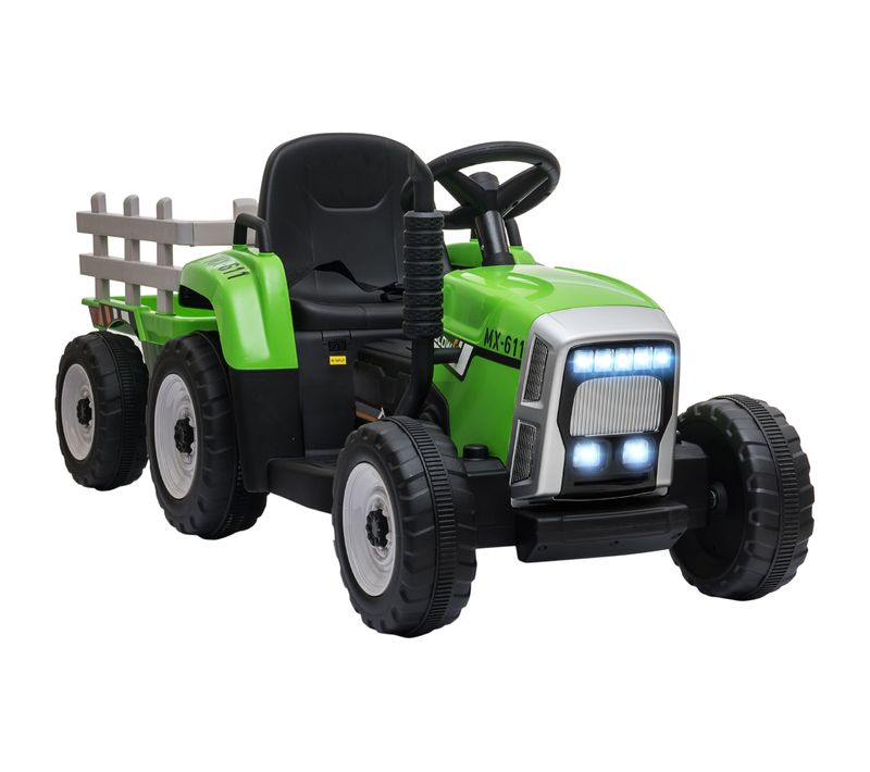 Tracteur Électrique Enfant Avec Remorque