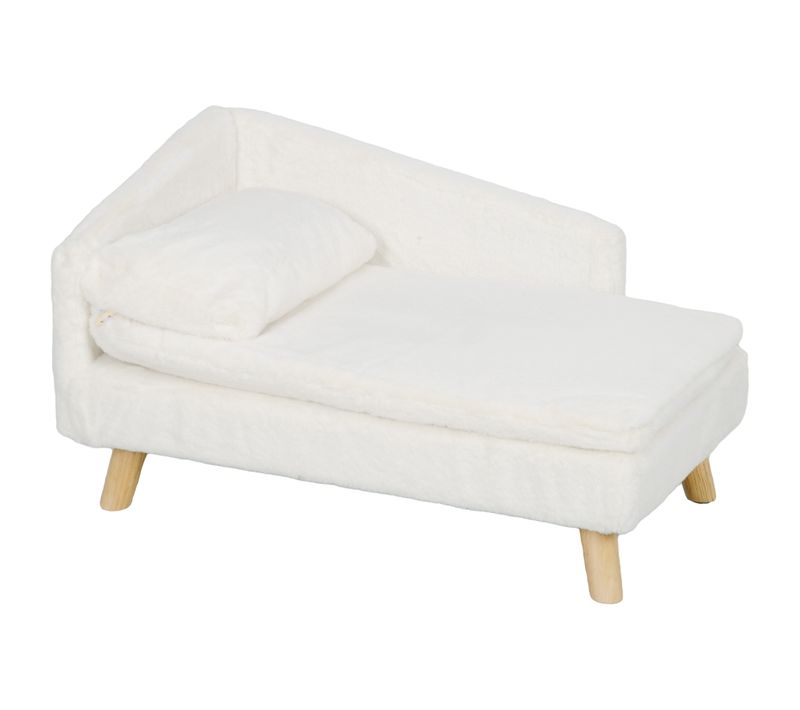 Canapé Chien Méridienne Style Scandinave 2 Coussins