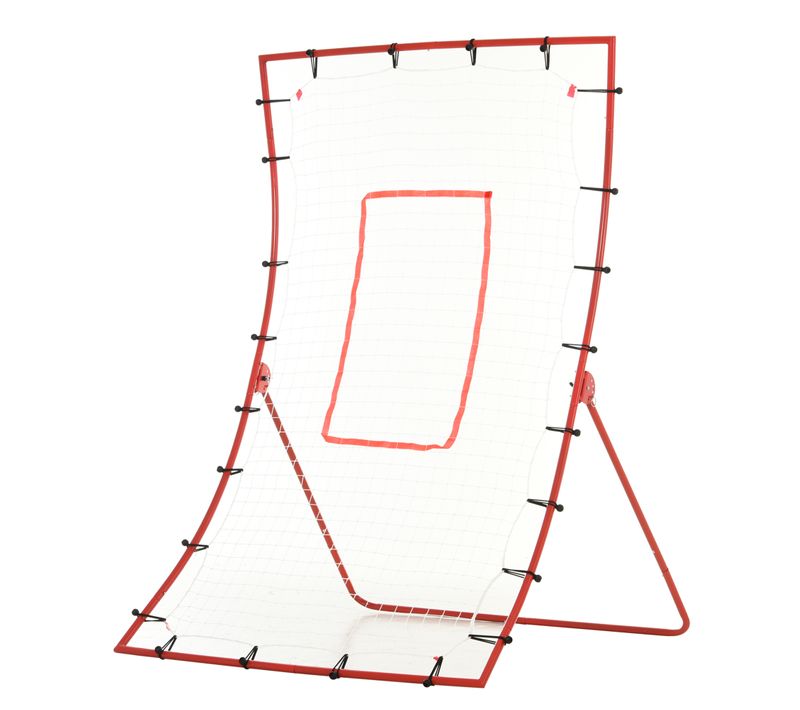 Filet De Rebond De Football Angle Réglable Blanc Rouge