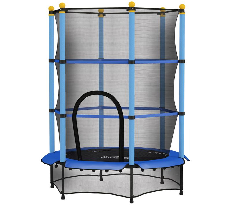 Trampoline Enfant D.1,4 X 1,9h M Filet De Sécurité Couvre-ressorts