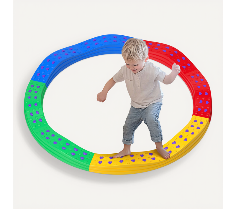 Poutre D'équilibre Pour Enfants Total 8 Pièces Multicolore