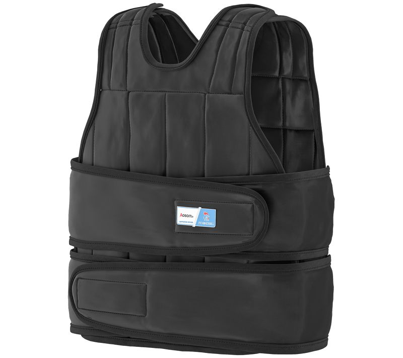 Gilet Lesté Réglable 20 Kg Max. Oxford Noir