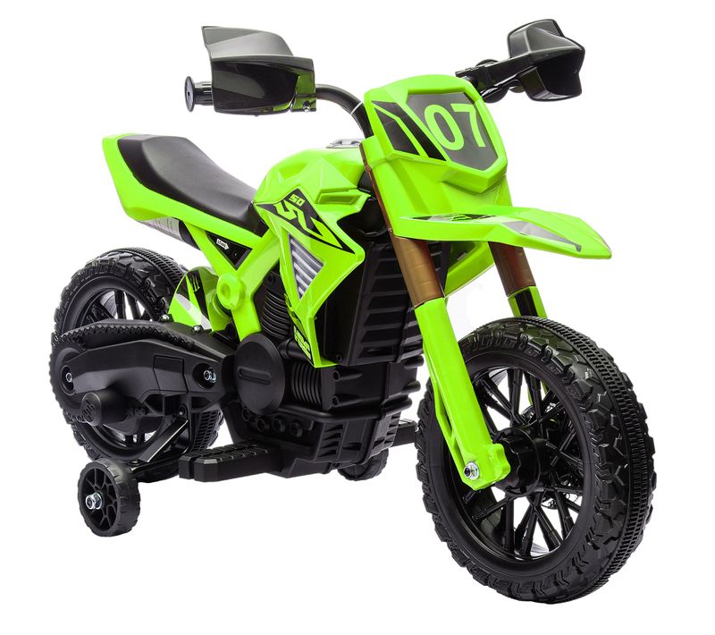 Moto Cross Électrique Enfant 6 V 2 Moteurs Effets Sonores Max. 3 Km/h