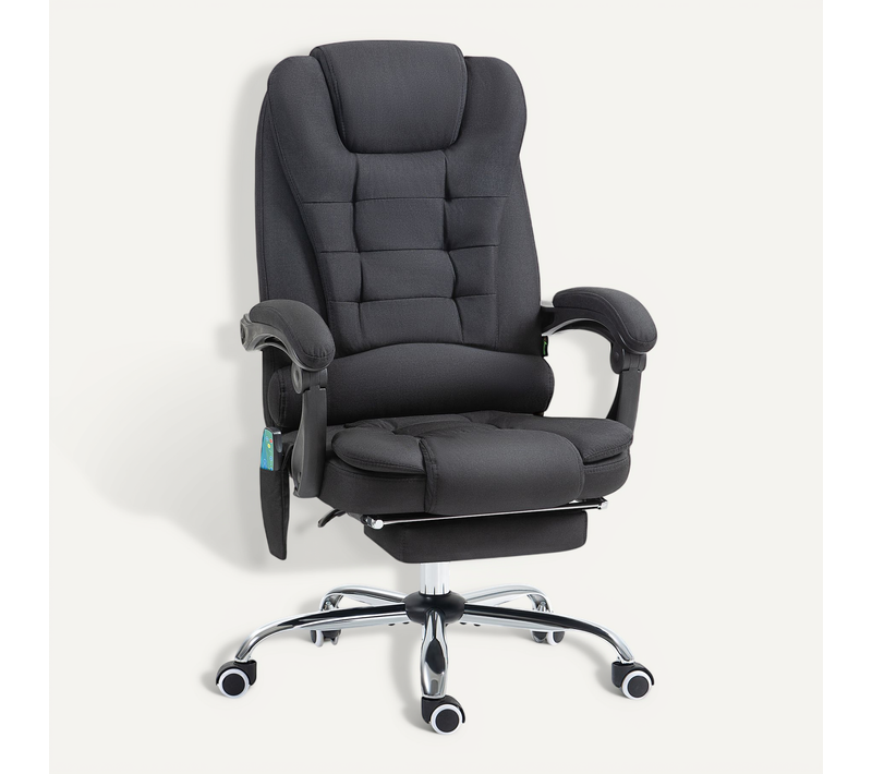 Fauteuil De Bureau Direction Massant Chauffant Tissu