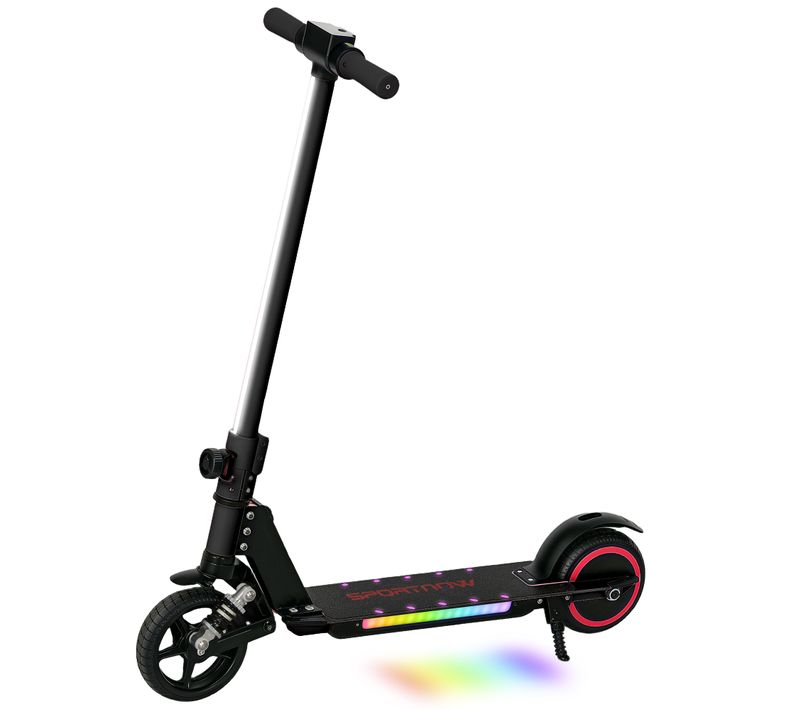 Trottinette électrique Pliable LED 150w Max. 14 Km/h Enfant 6-14 Ans Noir