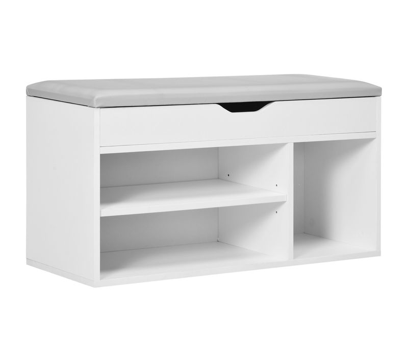 Banc à Chaussures Multi-rangement Design Contemporain