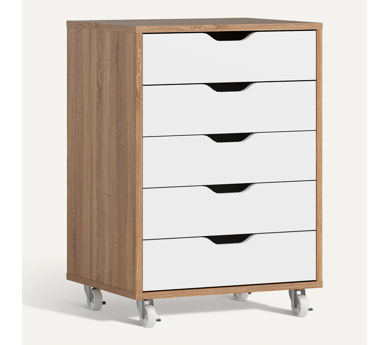 Caisson Bureau 7 Tiroirs - Dim. 47,5l X 39,5l X 90h Cm
