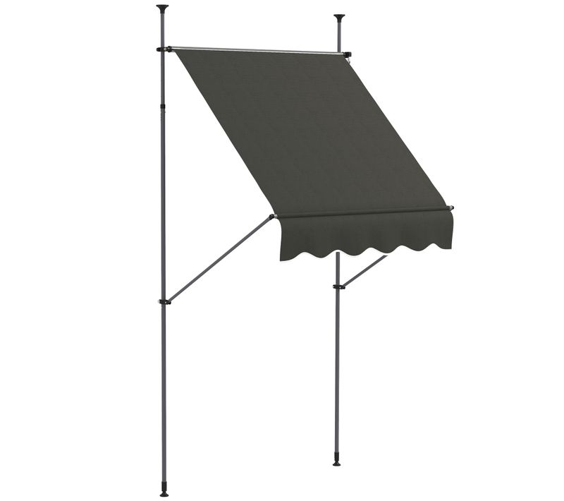 Store Banne Autoportant Manuel Rétractable Réglable Métal Alu Polyester