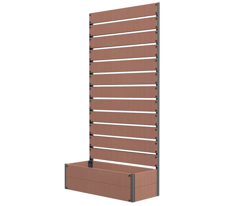 Jardinière Treillis Haut H.180 Cm Aluminium Composite