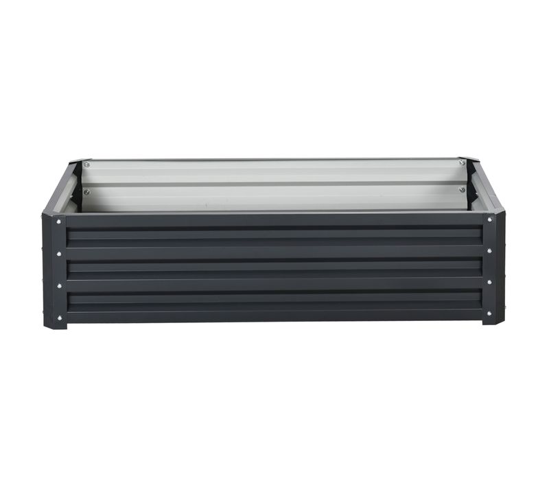 Carré Potager De Jardin 120 X 60 X 30 Cm Tôle D'acier Ondulée