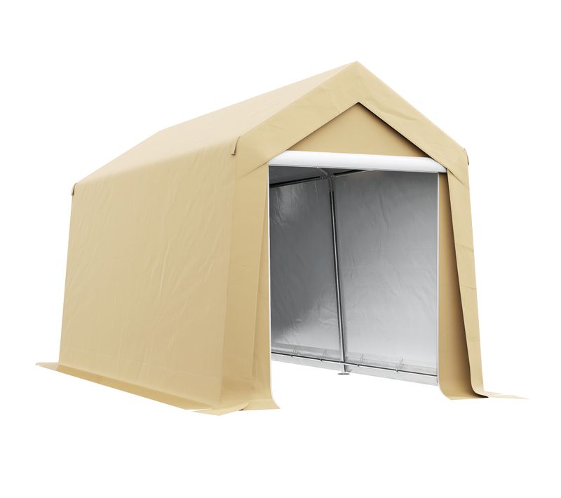 Abri De Jardin - Abri Vélo - Tente Stockage Dim. 2 X 3,6 M - Beige